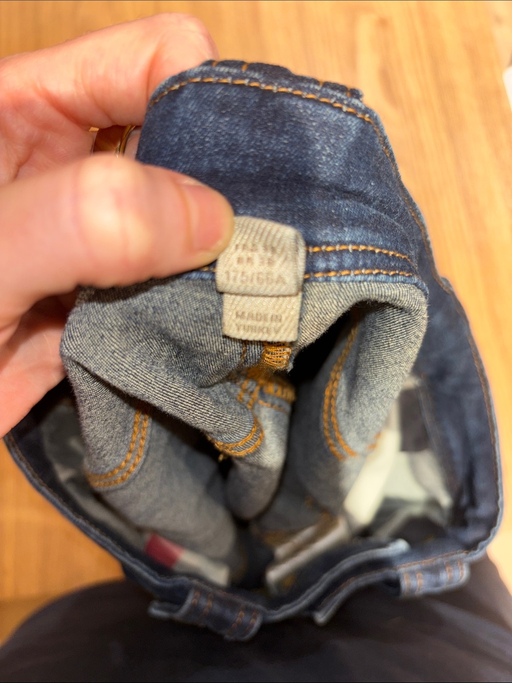 Burberry Dark Blue Denim Pencil Skirt - Picture 10 of 10